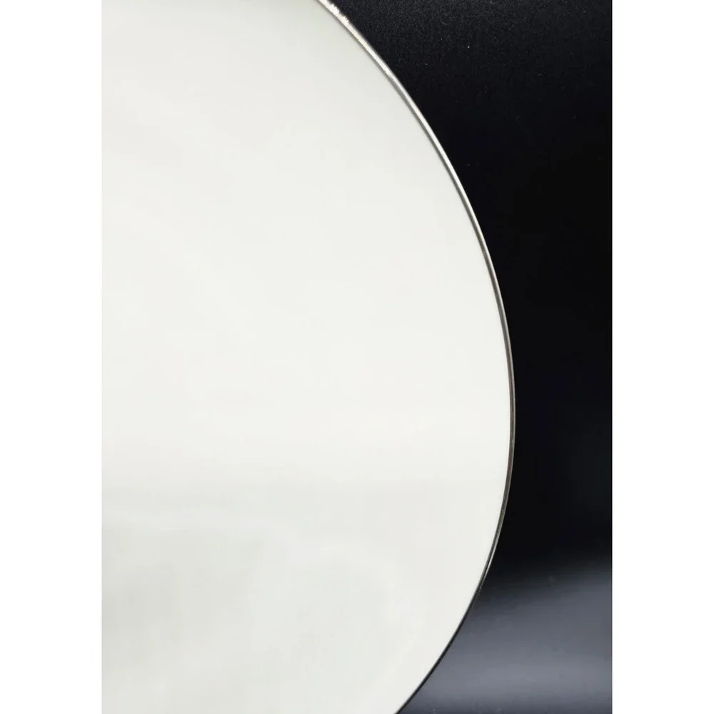 Set/5 Lenox Dinner Plates X 303P Coupe Style Olympia Platinum Edge 10.25
